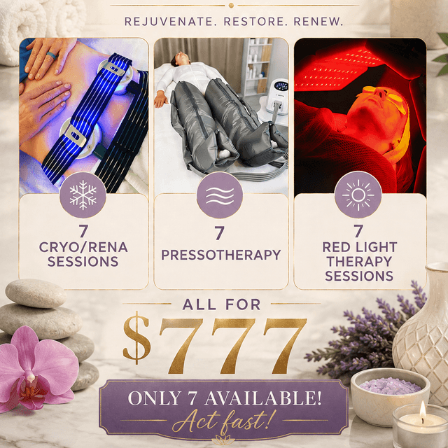 7 Cryo/Rena-7 Presso-7 Red Light at Serenity Health & Wellness in Rhinelander, WI