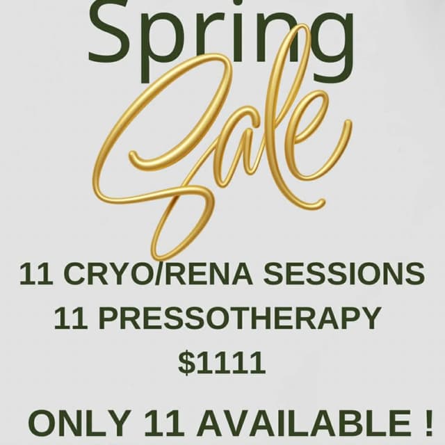 11 Cryo/Rena & 11 Pressotherapy at Serenity Health & Wellness in Rhinelander, WI